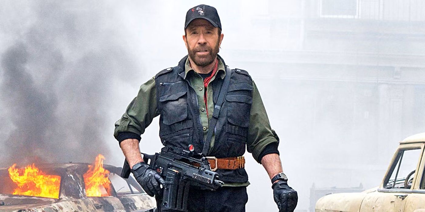 Chuck Norris in The Expendables 2 featured
