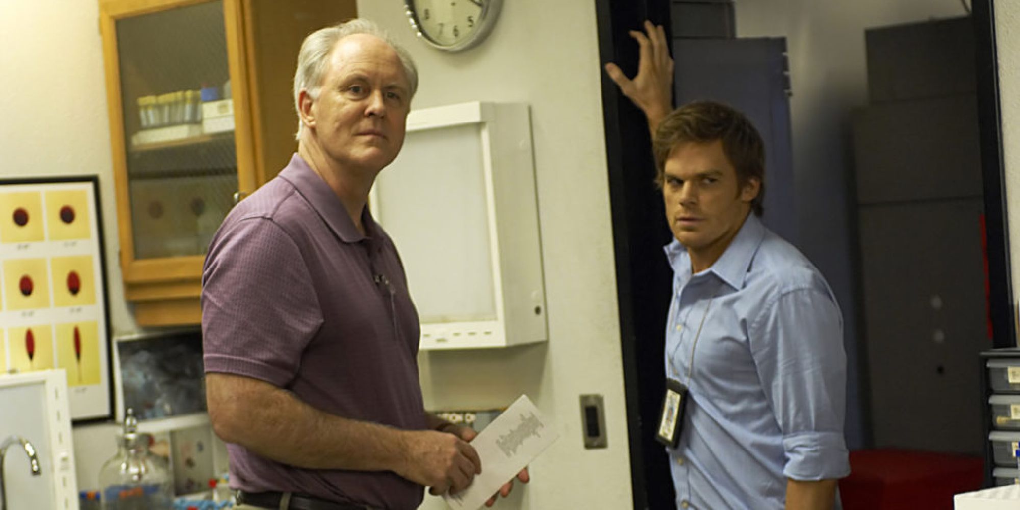 Michael C. Hall and John Lithgow in Dexter