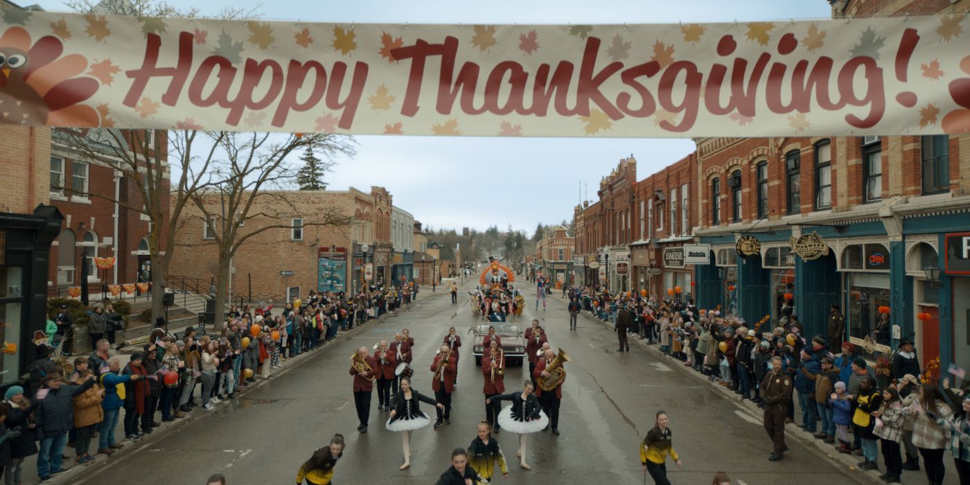 A parade in Eli Roth's Thanksgiving