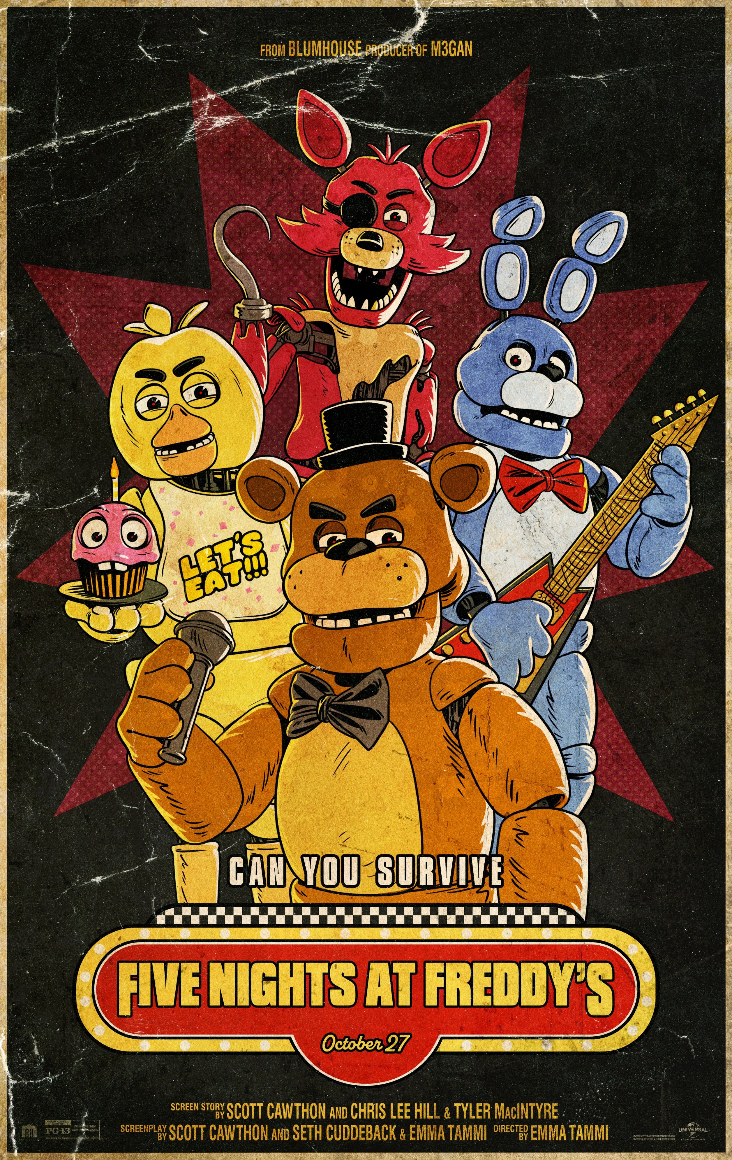 five nights at freddys digital poster