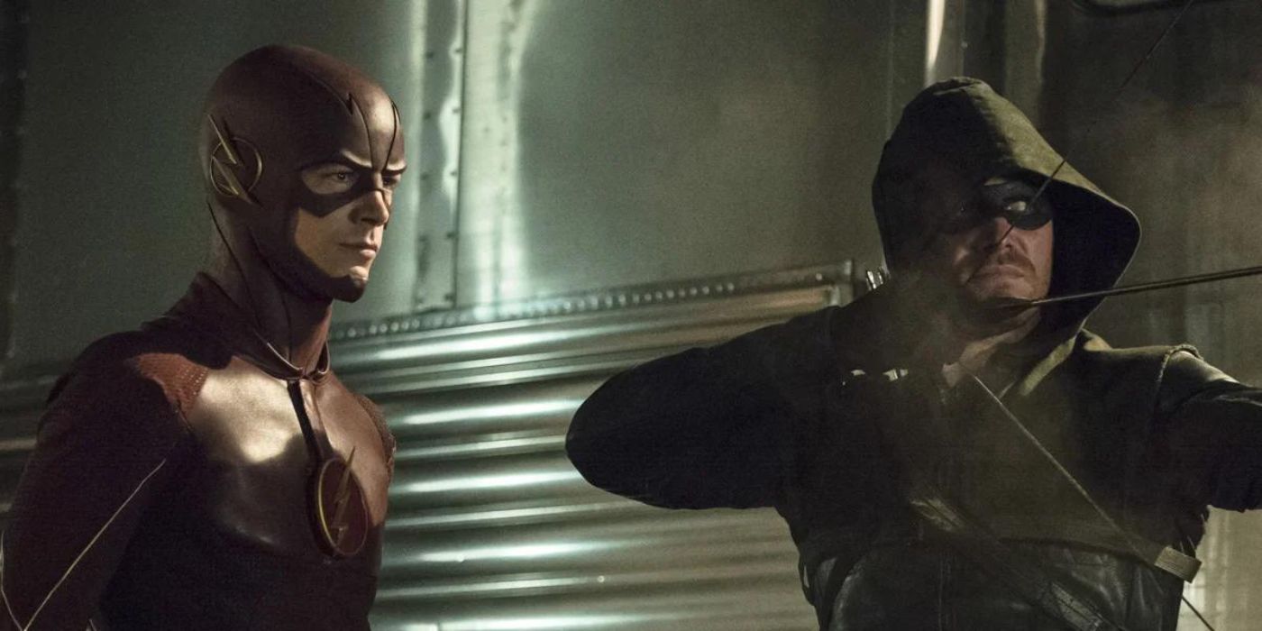 Flash et Arrow font équipe comme on le voit dans Arrow