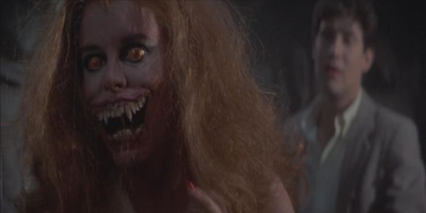 Amy shows her true vampire form in Fright Night (1985)