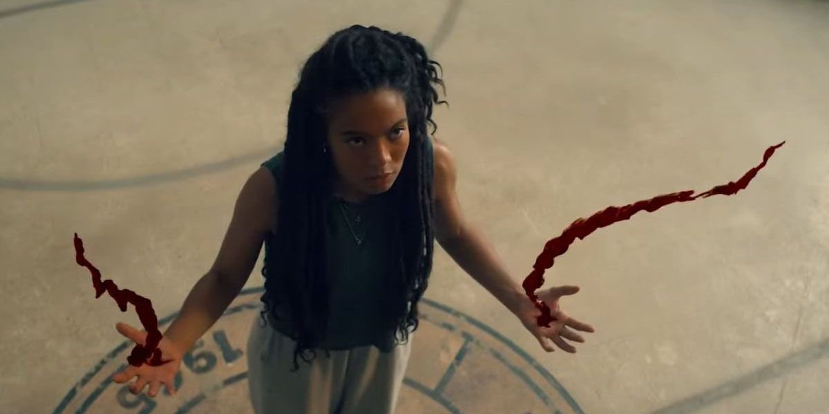 Marie Moreau (Jaz Sinclair) using her powers on Amazon Prime's Gen V