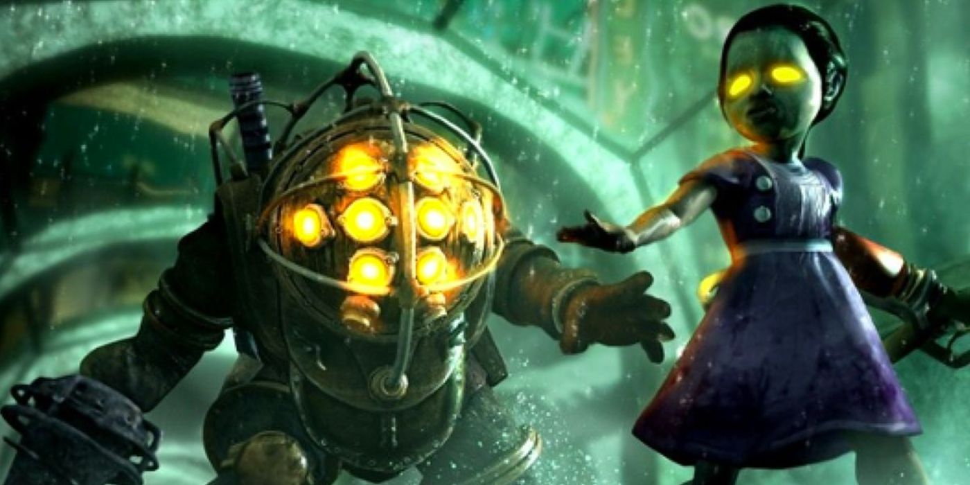 Big Daddy and Little Sister in 'BioShock'
