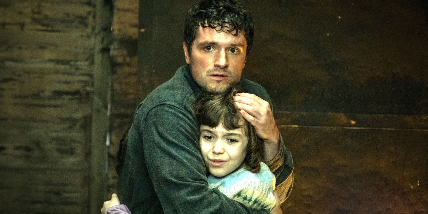 Josh Hutcherson as Mike and Piper Rubio as Abby in Five Nights at Freddy's. 