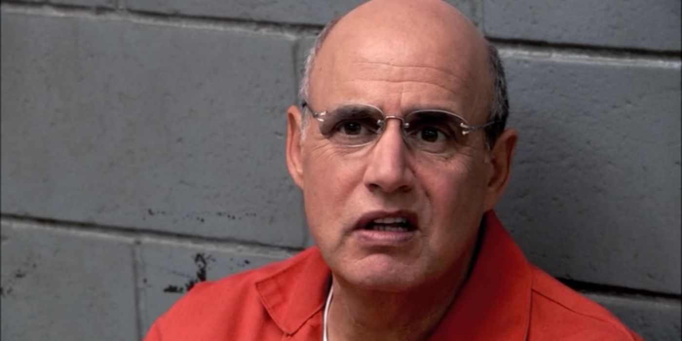 Jeffrey Tambor as George Bluth Sr (in prison) in Arrested Development