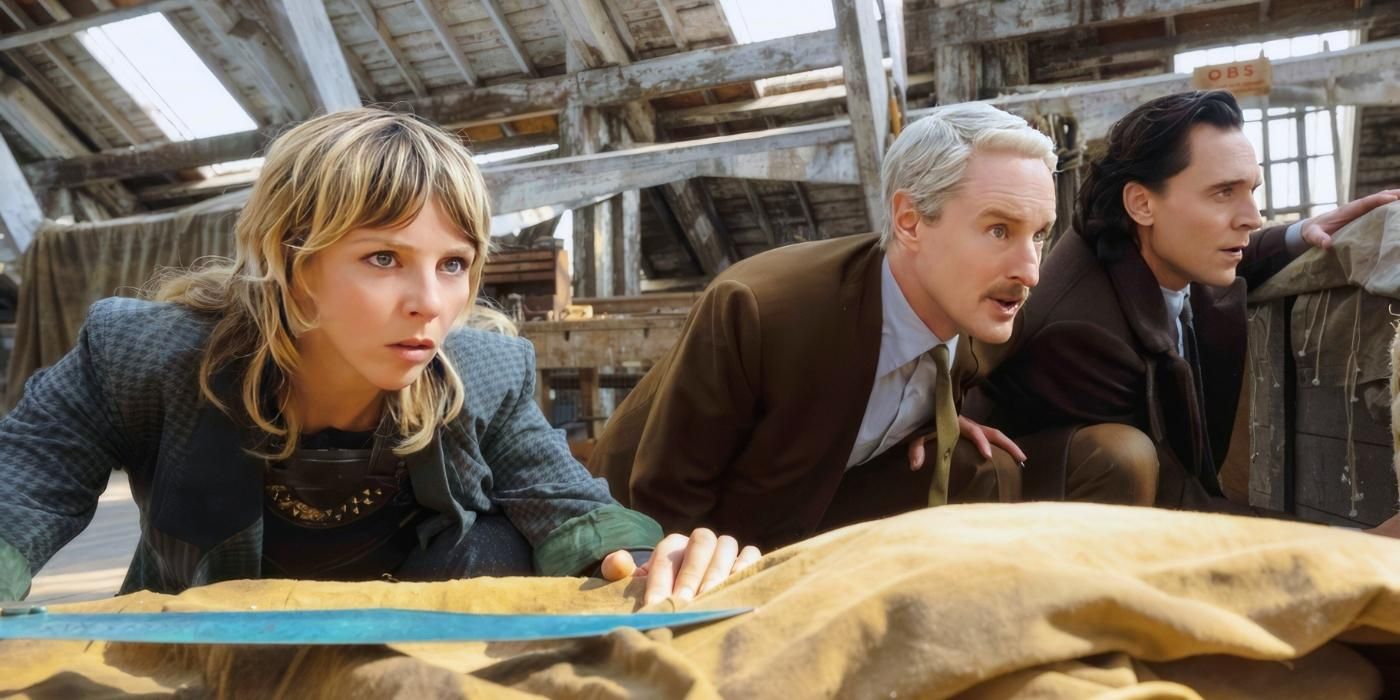Sofia Di Martino, Owen Wilson, and Tom HIddleston in Loki Season 2 Episode 2
