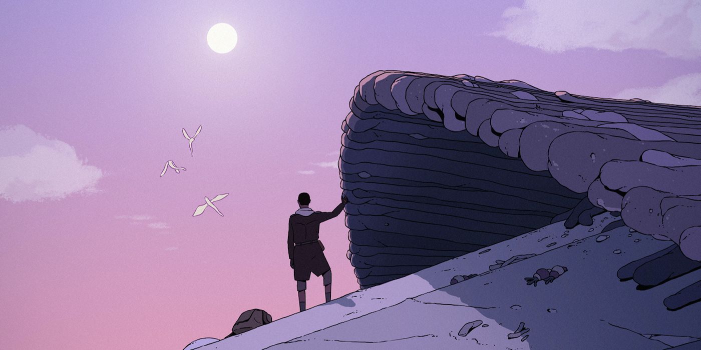 A still from Scavengers Reign