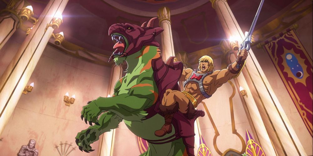 He-Man and Battlecat in MOTU: Revelation