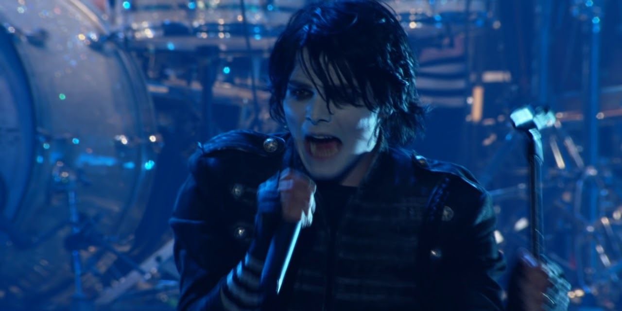 A still from the My Chemical Romance concert film, The Black Parade is Dead
