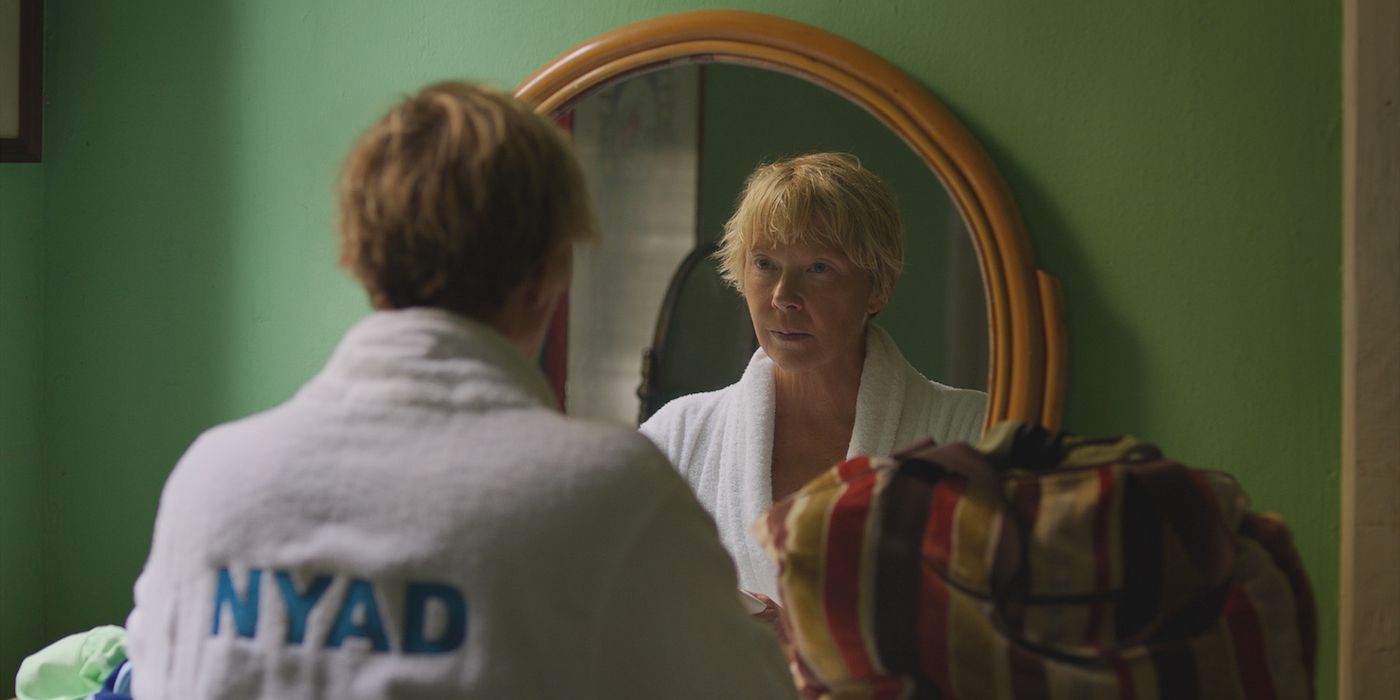 Annette Bening as Diana Nyad in Netflix's Nyad.