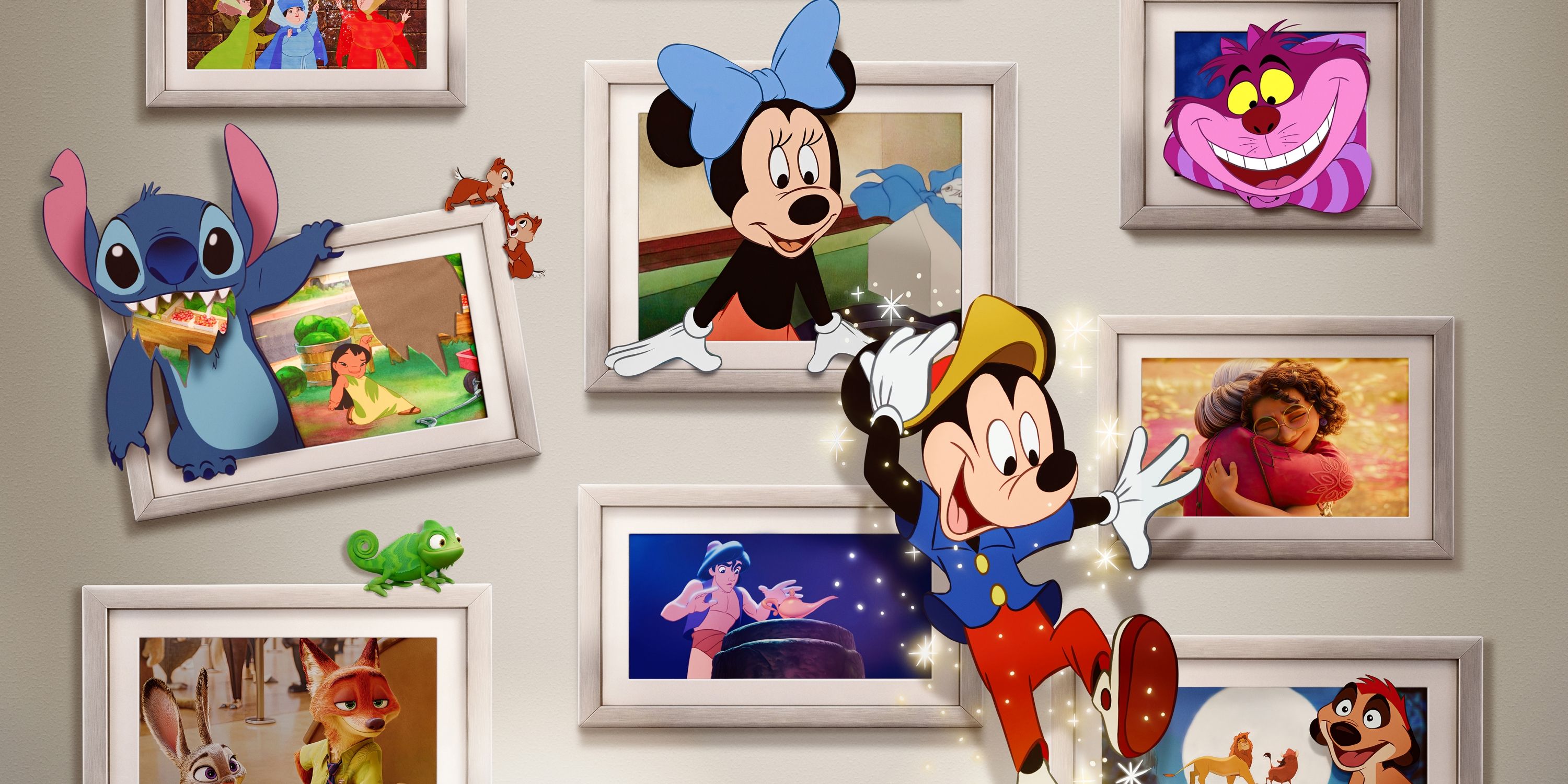 Mickey Mouse and Minnie Mouse in the Once Upon A Studio short