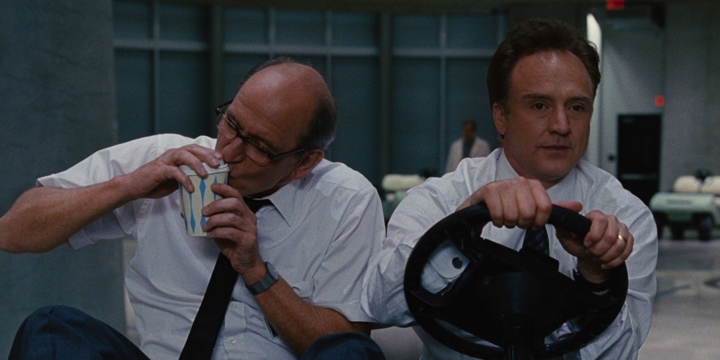 Richard Jenkins and Bradley Whitford in The Cabin in the Woods