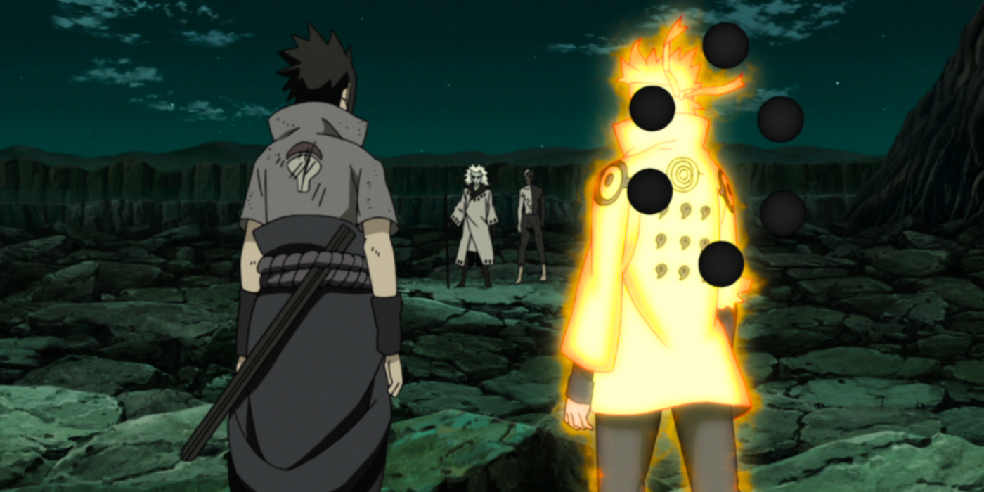 Sasuke and Naruto vs Madara and Obito