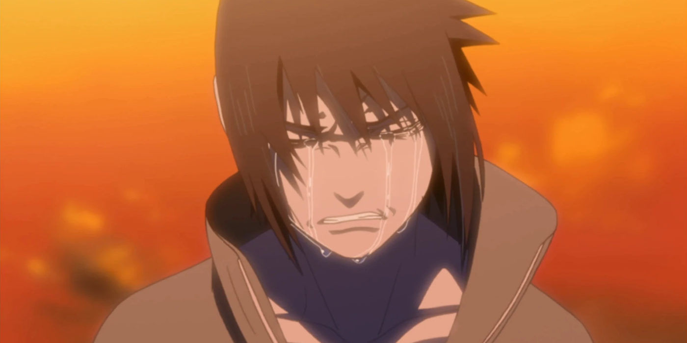 Sasuke chorando