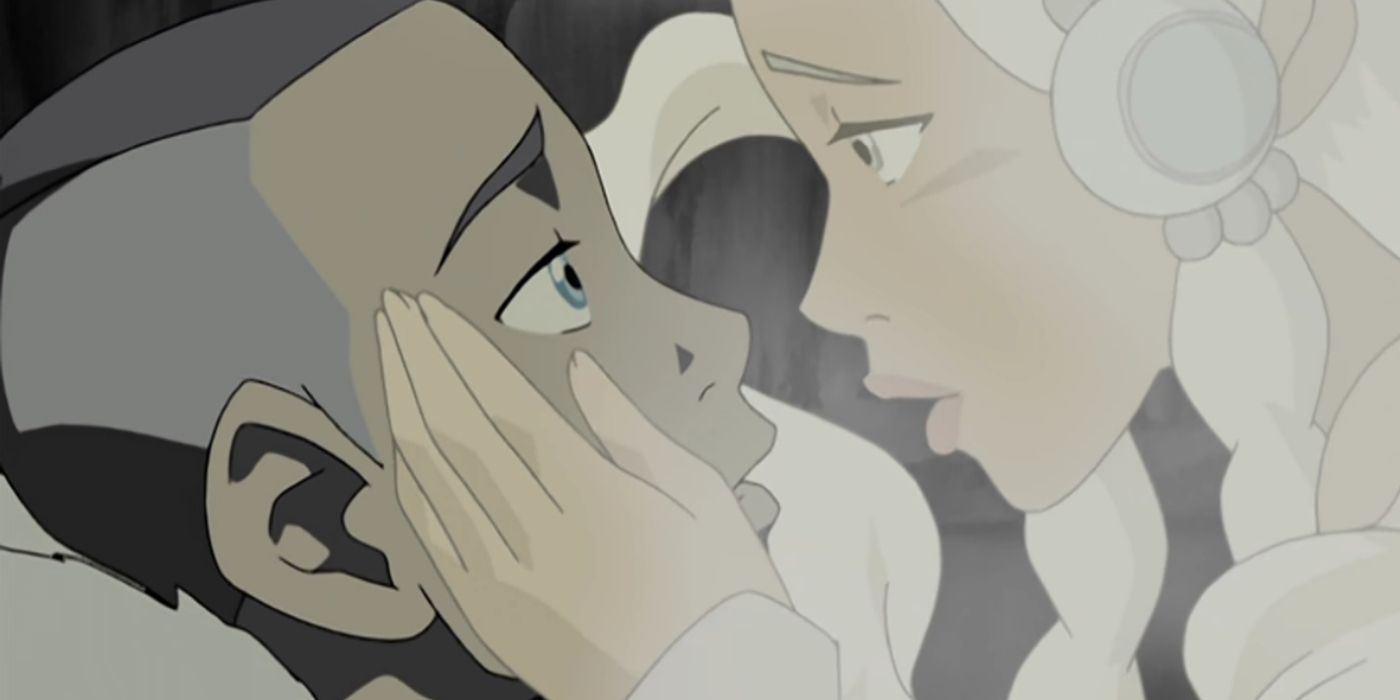 Sokka and Yue as seen in Avatar: The Last Airbender
