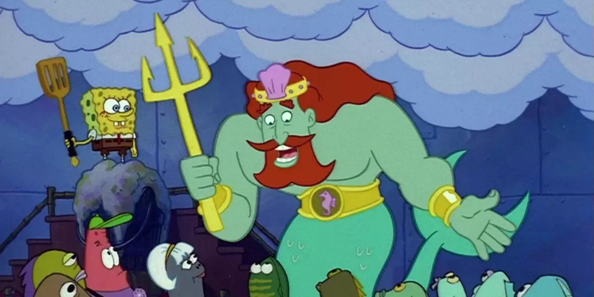 A still featuring King Neptune from SpongeBob Squarepants