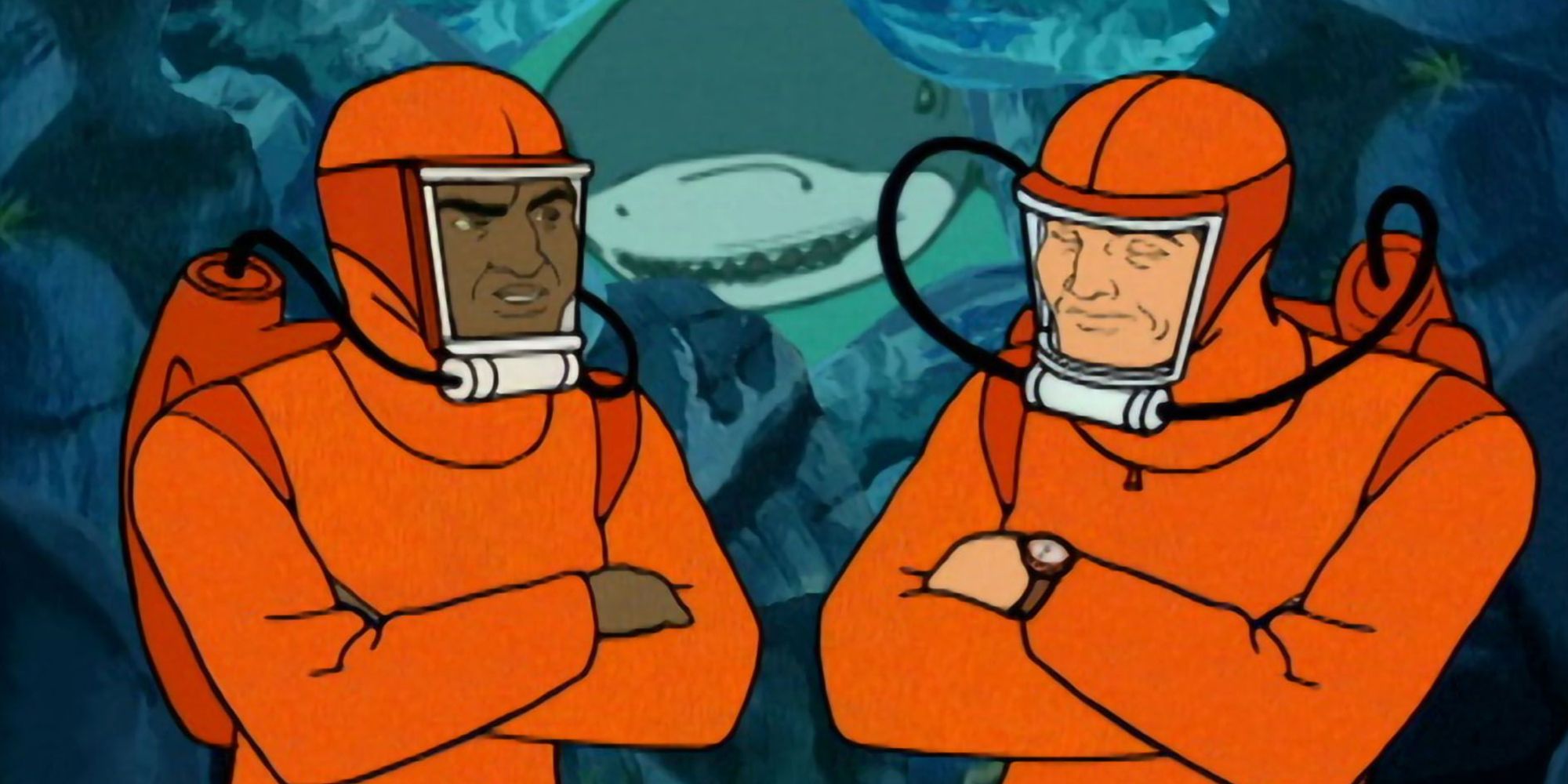 Scuba divers in the animated series 'Sealab 2021'