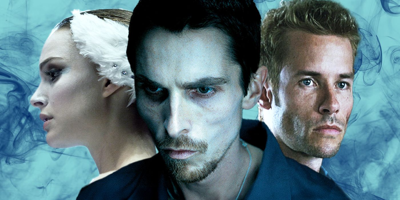 Stills from Black Swan, The Machinist, and Memento