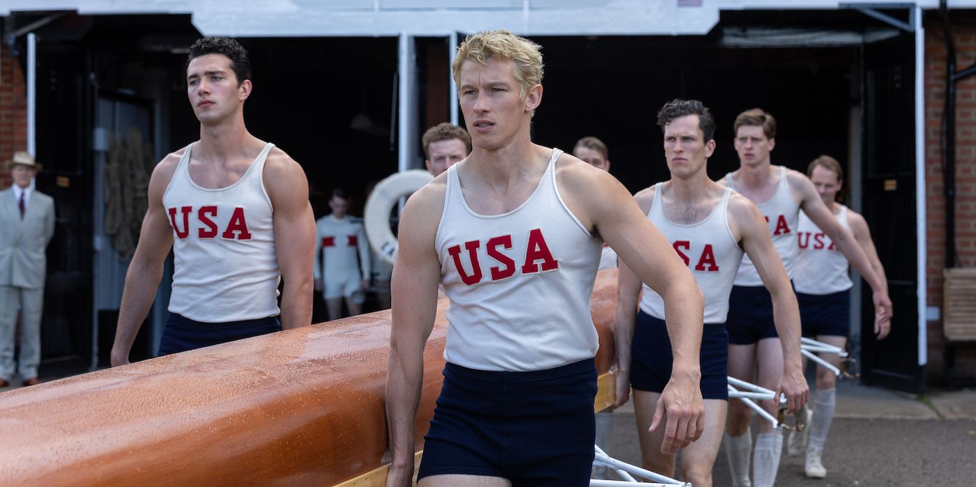 Les images de « Les garçons dans le bateau » montrent le drame olympique de George Clooney