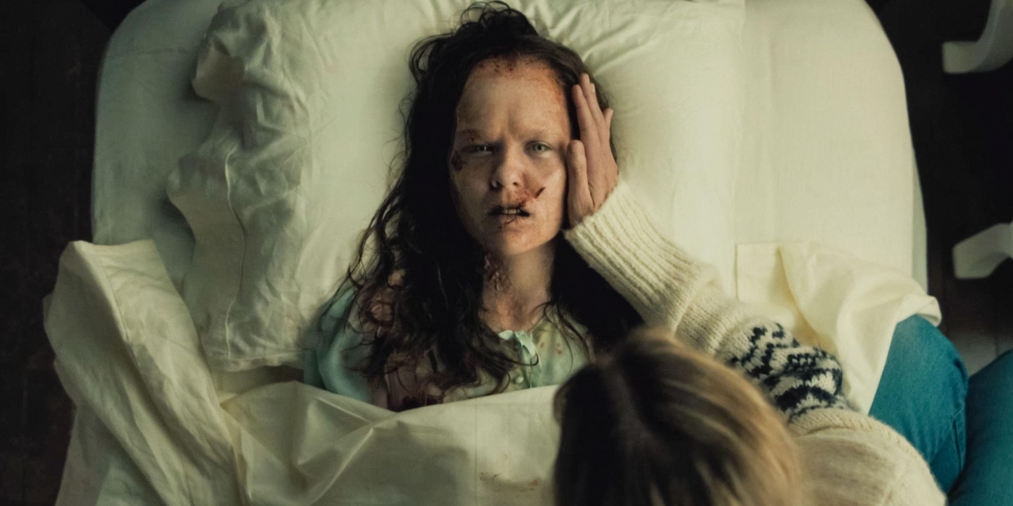 A possessed Katherine (Olivia O'Neill) in 'The Exorcist: Believer'