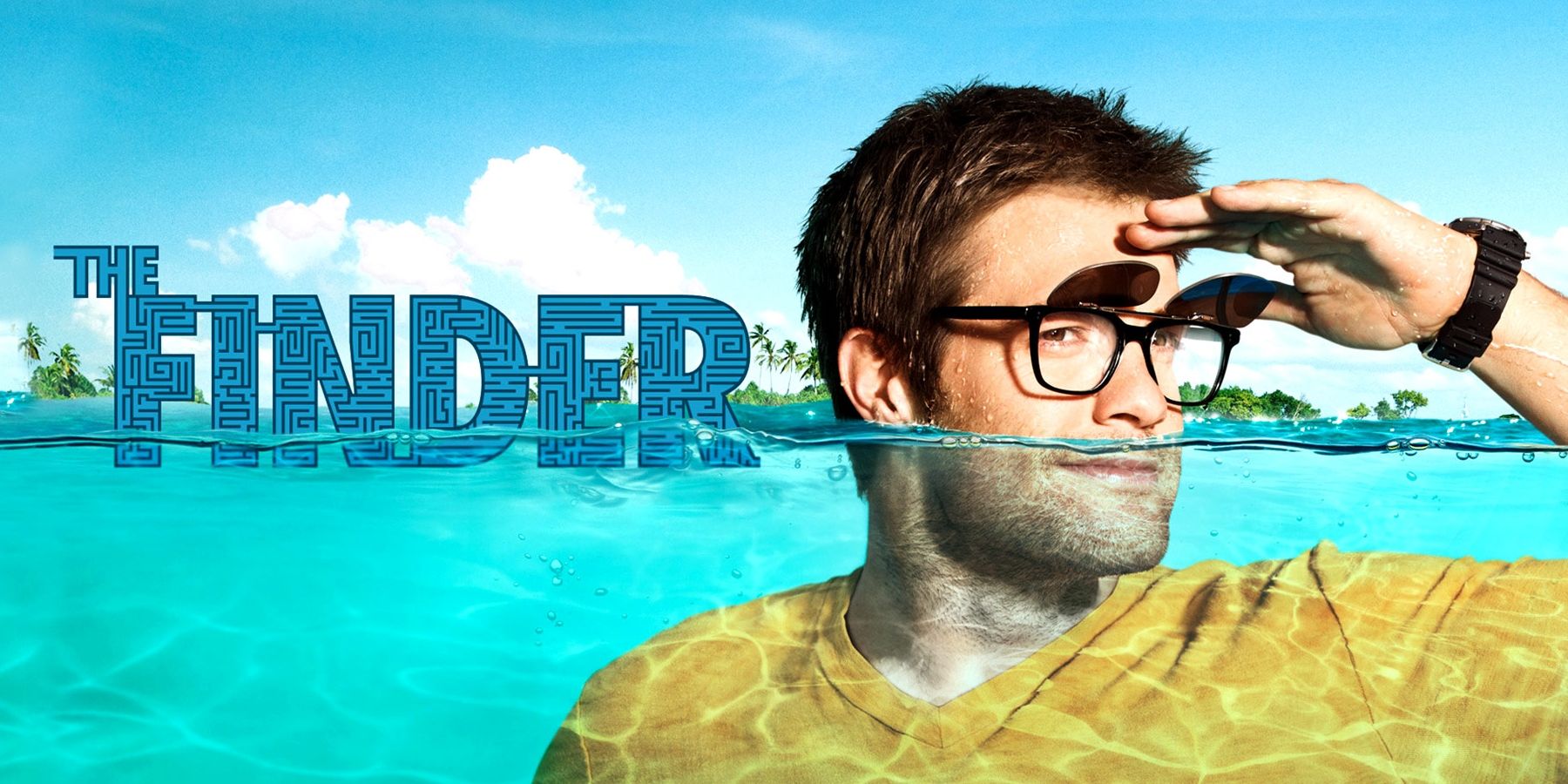 Series poster for the Finder featuring Geoff Stults