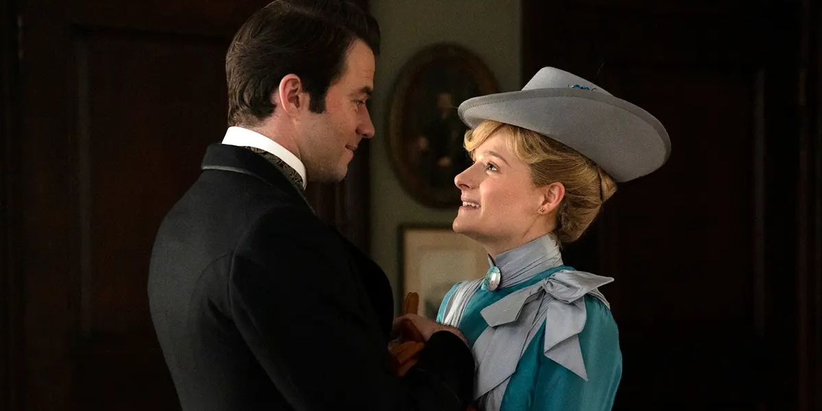 Tom Raikes (Thomas Cocquerel) and Marian Brook (Louisa Jacobson) in 'The Gilded Age'