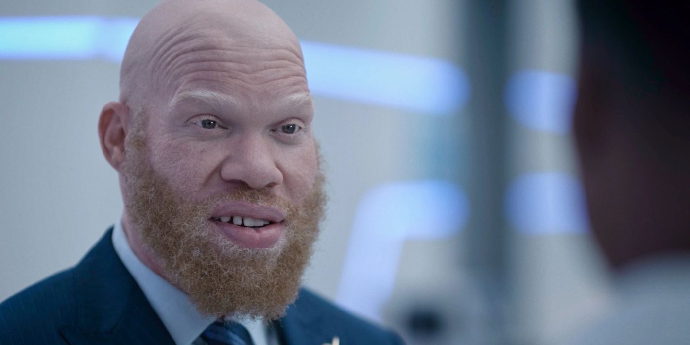 Tobias Whale smiling in Black Lightning