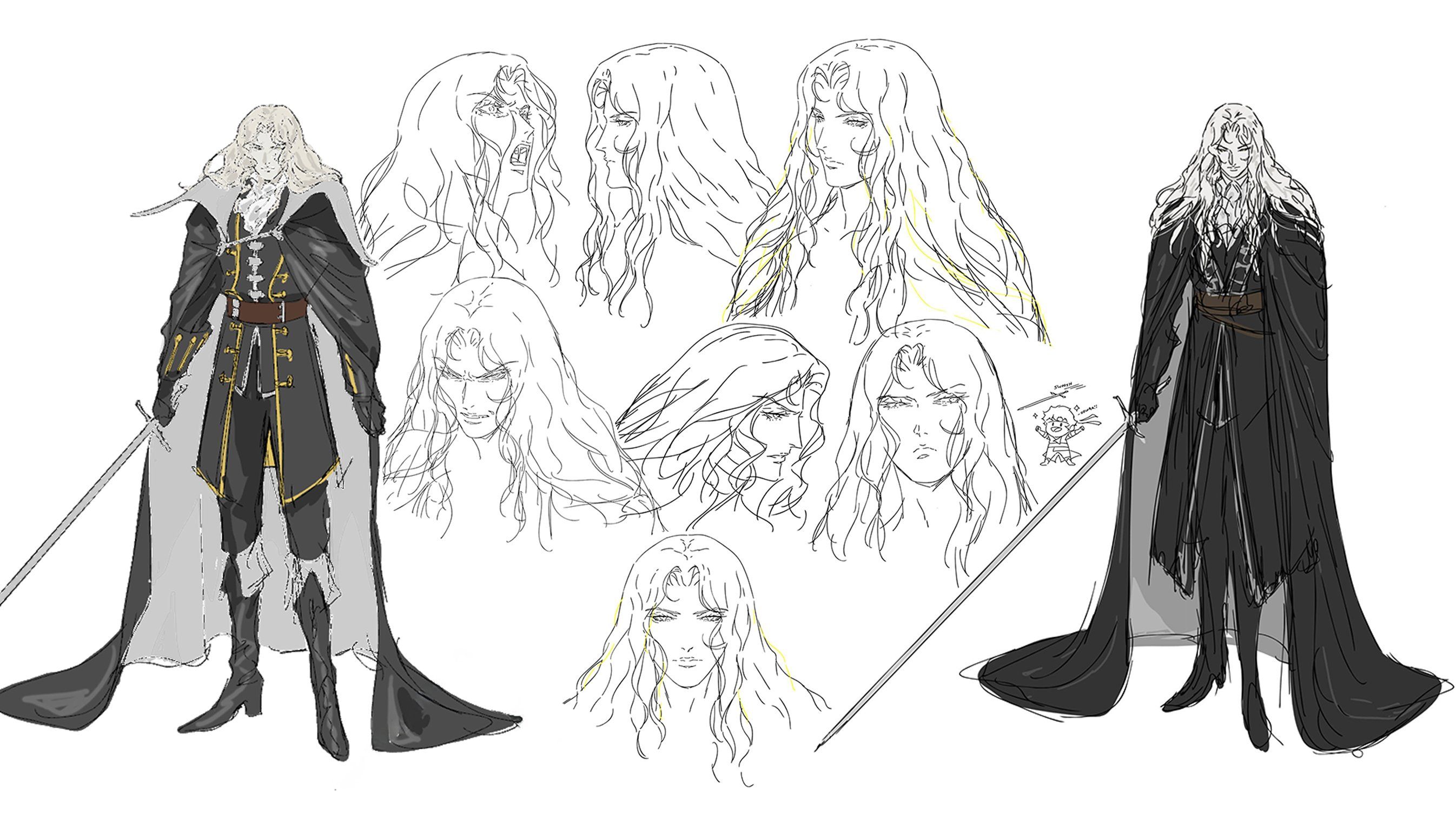 Castlevania Nocture Concept Art — Alucard Is Front And Center 8590