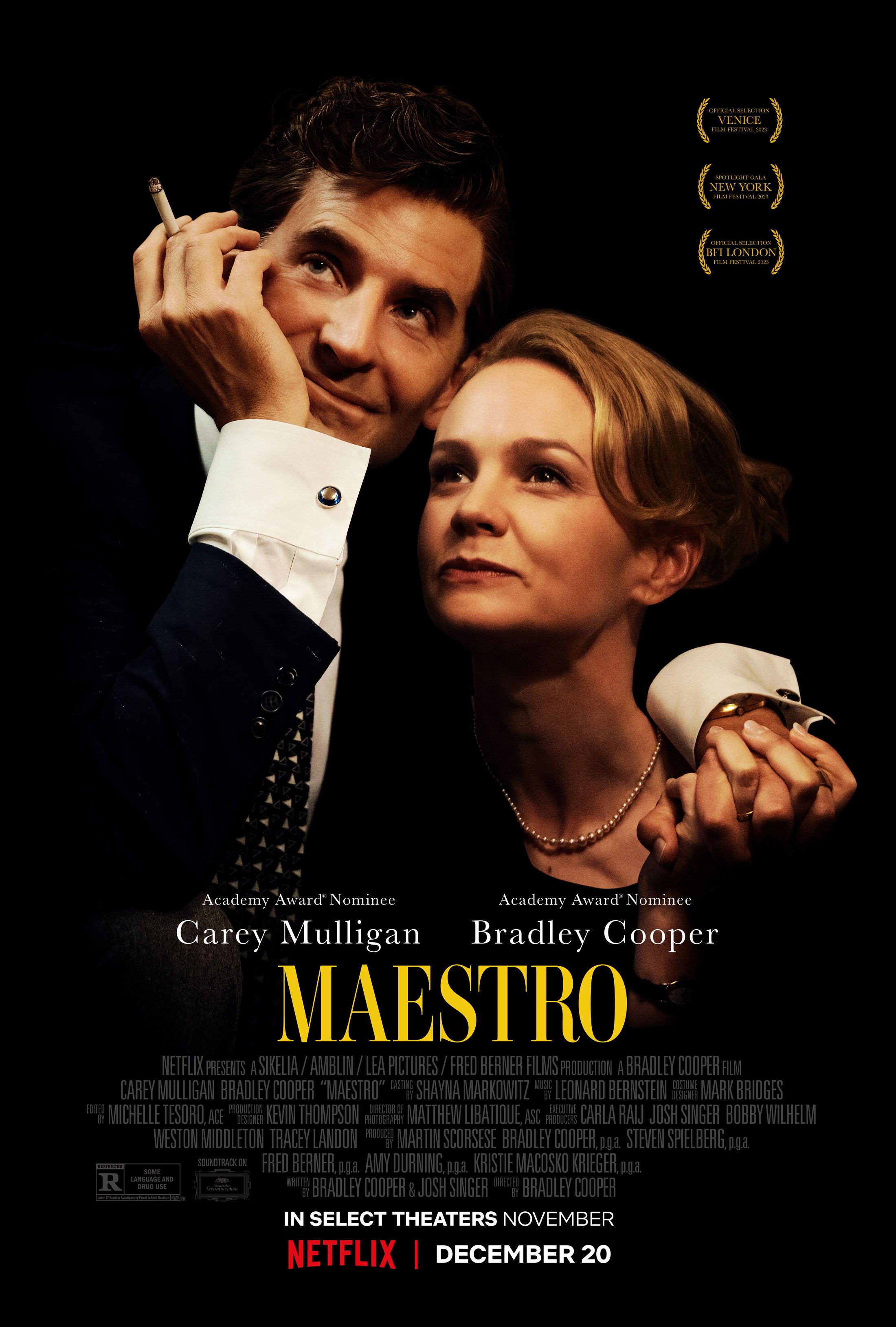 'Maestro' Poster – Bradley Cooper and Carey Mulligan Are a Power Couple