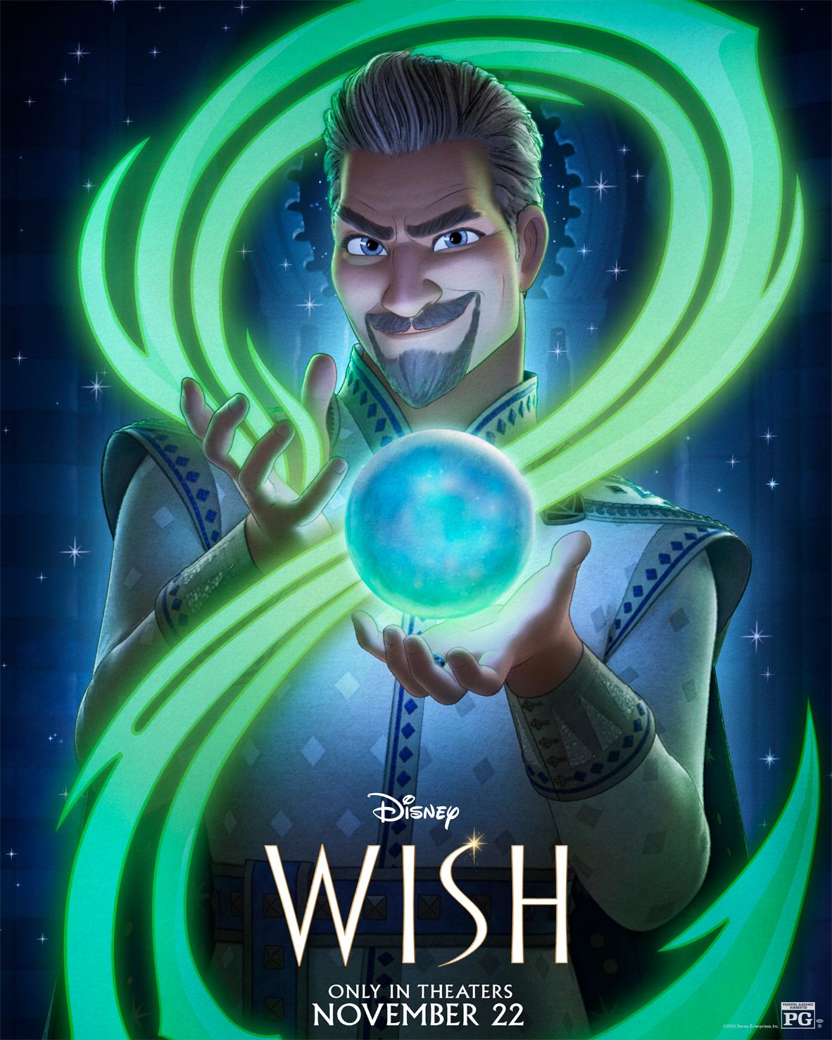 'Wish' Poster – Chris Pine's King Magnifico Is Up to No Good