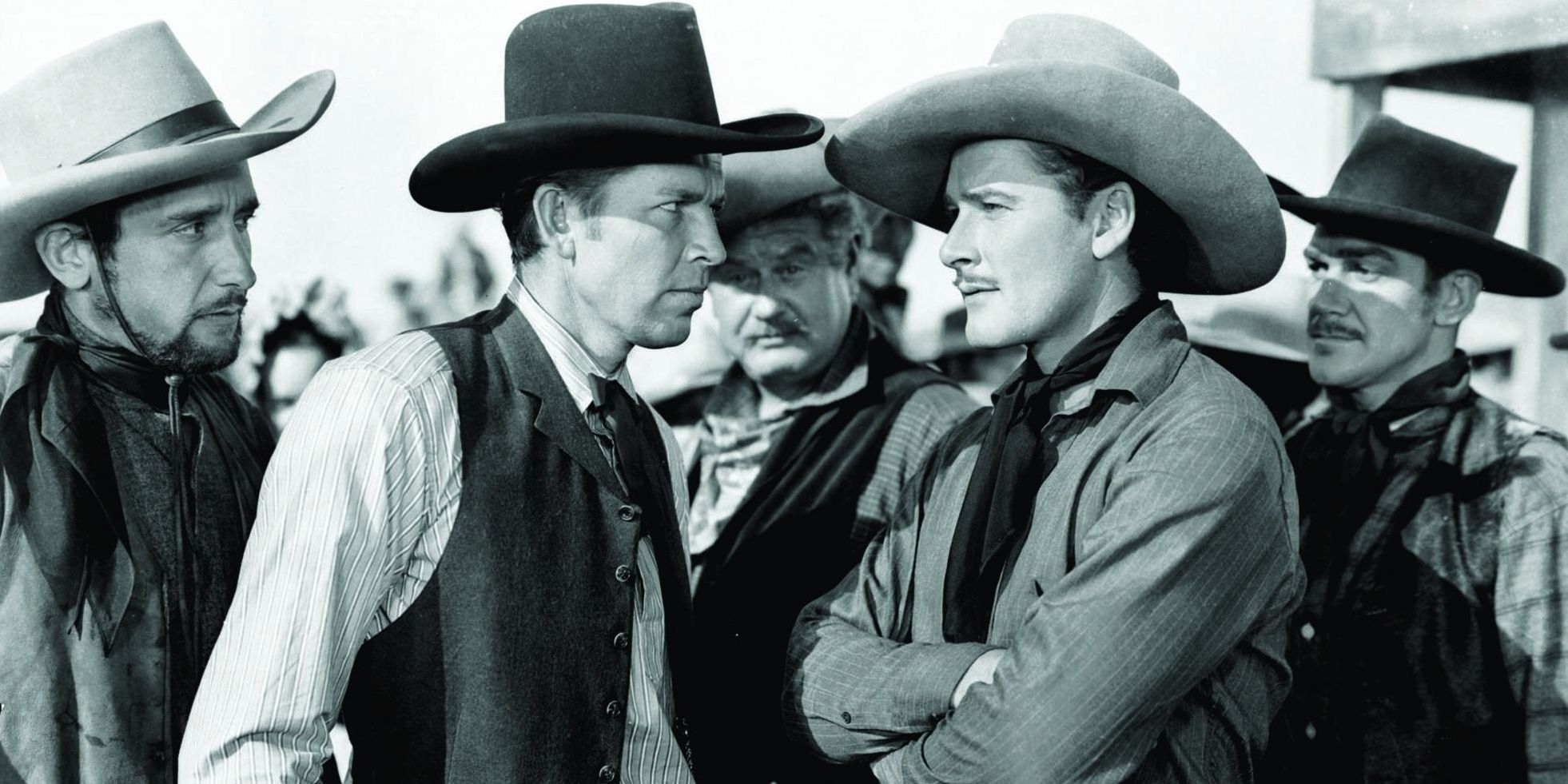 Errol Flynn dans le rôle de Wade Hatton dans Dodge City (1939)