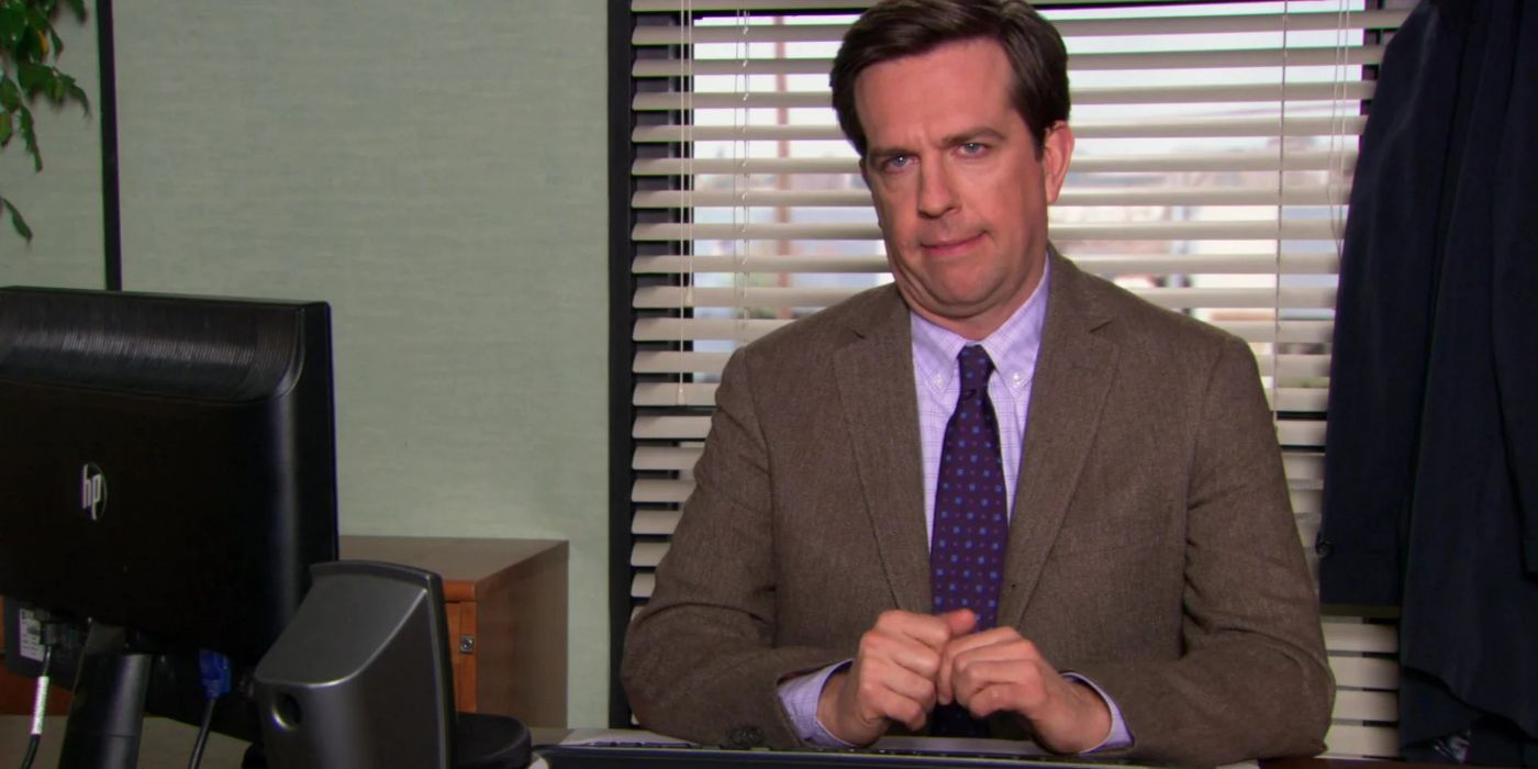 Ed Helms, portraying Andy Bernard in The Office US