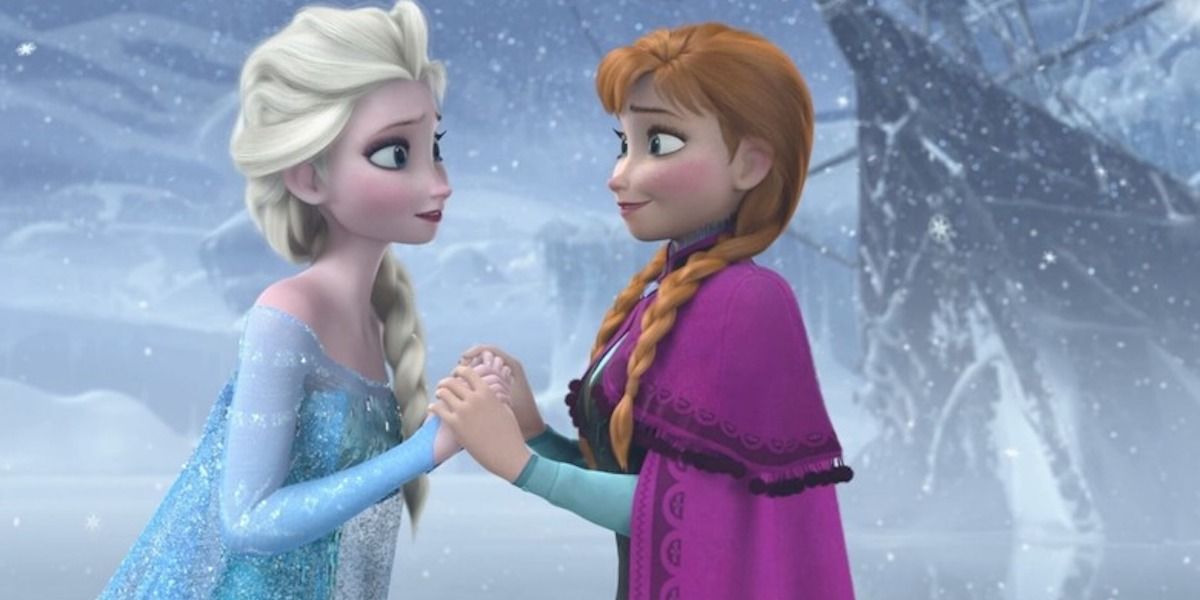 Elsa y Anna congeladas