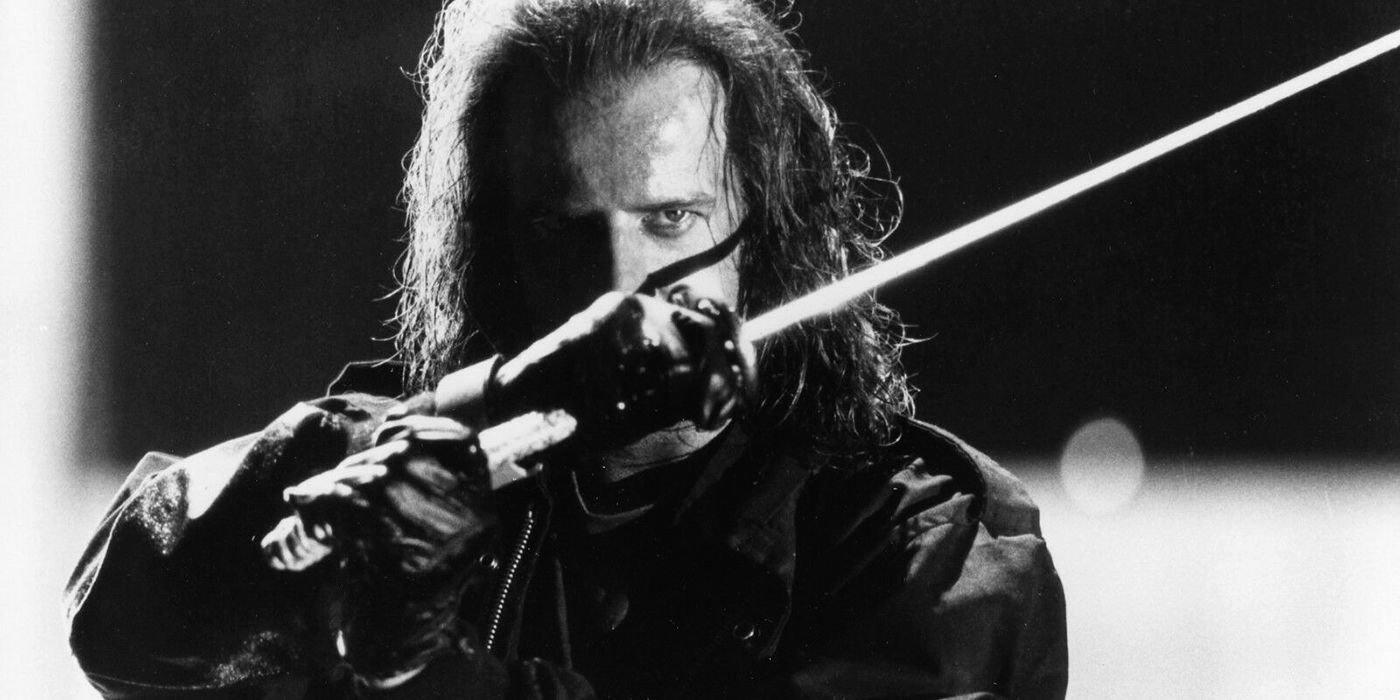 Christopher Lambert in Highlander II: The Quickening.