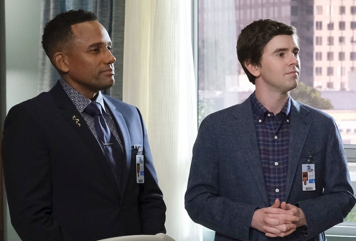 Hill Harper and Freddie Highmore in The Good Doctor