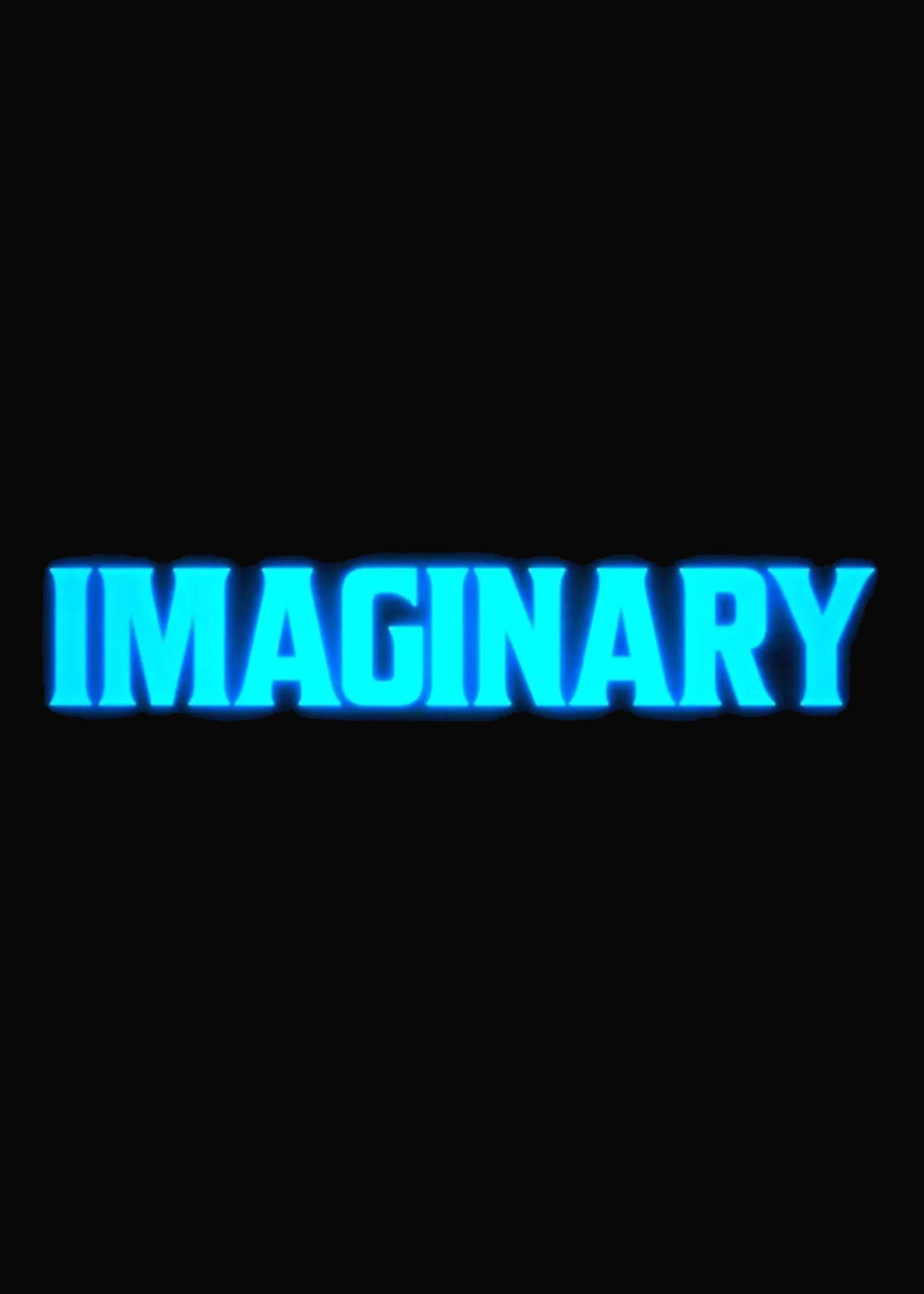 imaginary in all capital letters in light blue over a black background