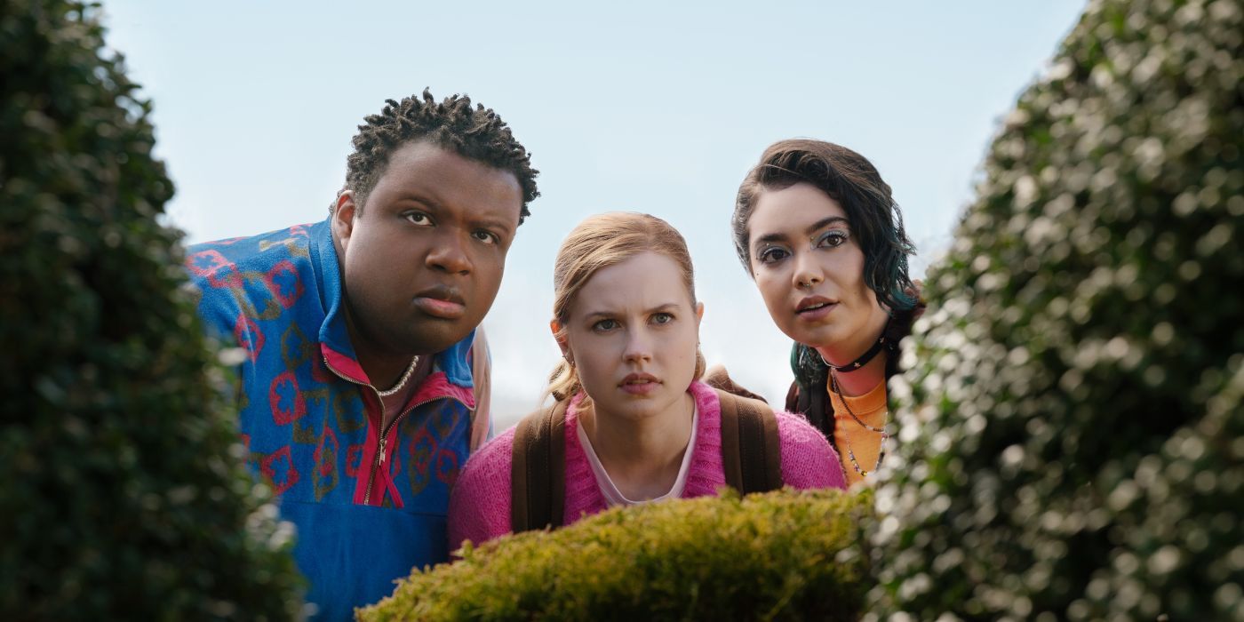 Jaquel Spivey, Angourie Rice, and Auli'i Cravalho as Damian, Cady, and Janis in Mean Girls