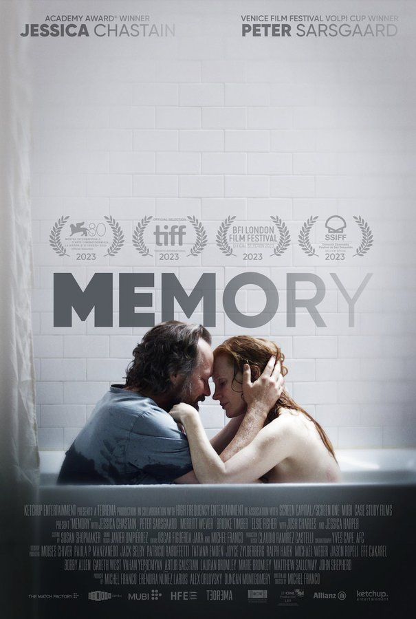 Jessica Chastain and Peter Sarsgaard Get Close in 'Memory' Poster