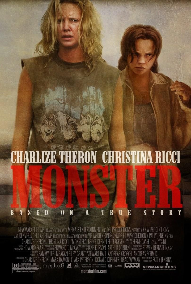 Poster for the 2003 film Monster, starring Charlize Theron and Christina Ricci