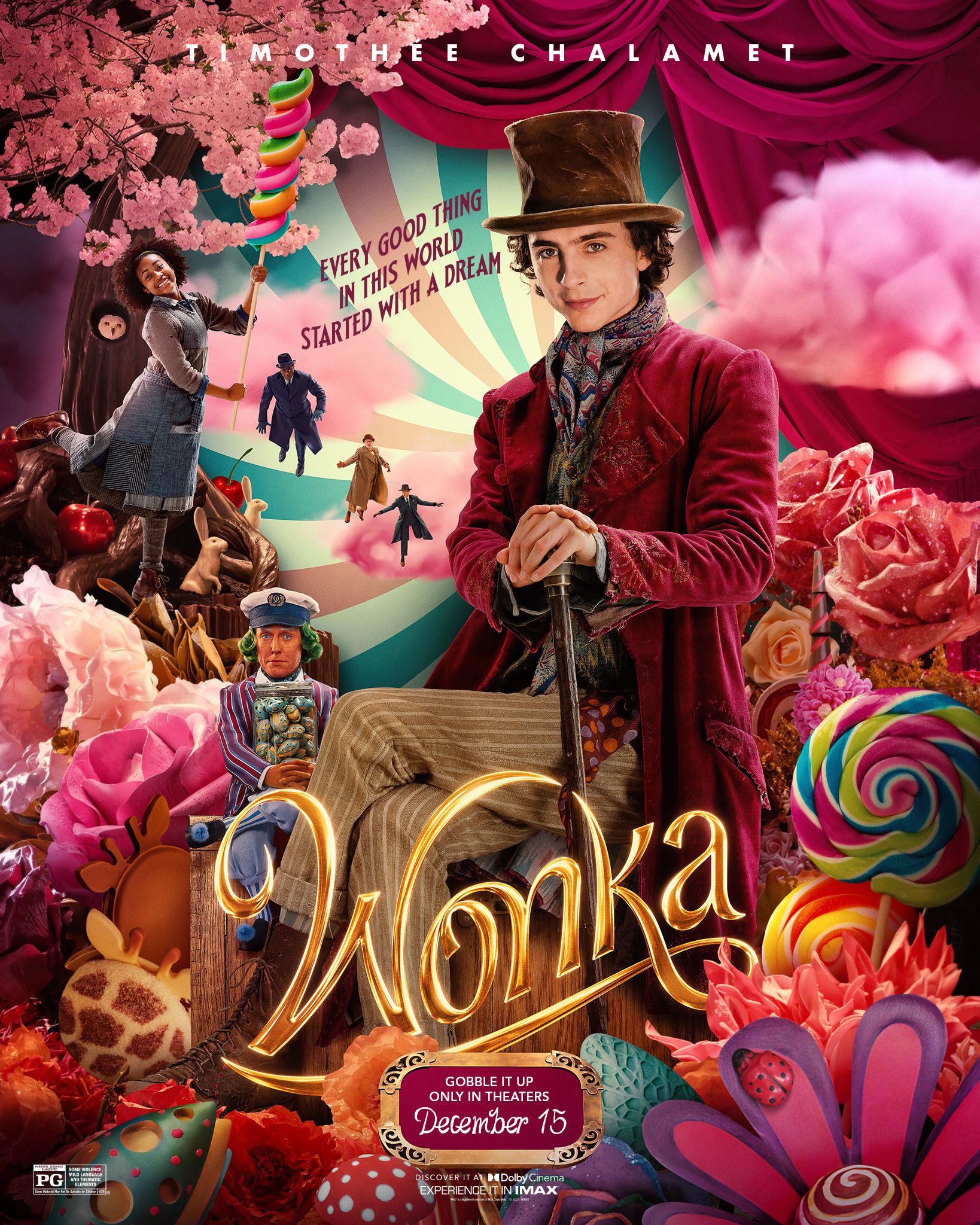 Wonka Poster Timothee Chalamet