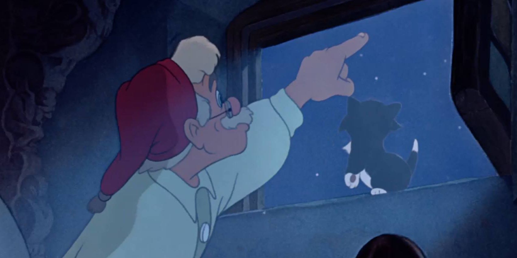Gappetto ((Christian Rub) making a wish in 'Pinocchio'