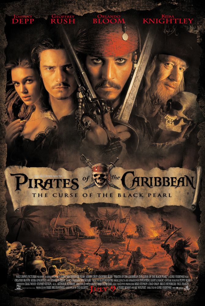 Poster do filme Piratas do Caribe A Maldição do Pérola Negra