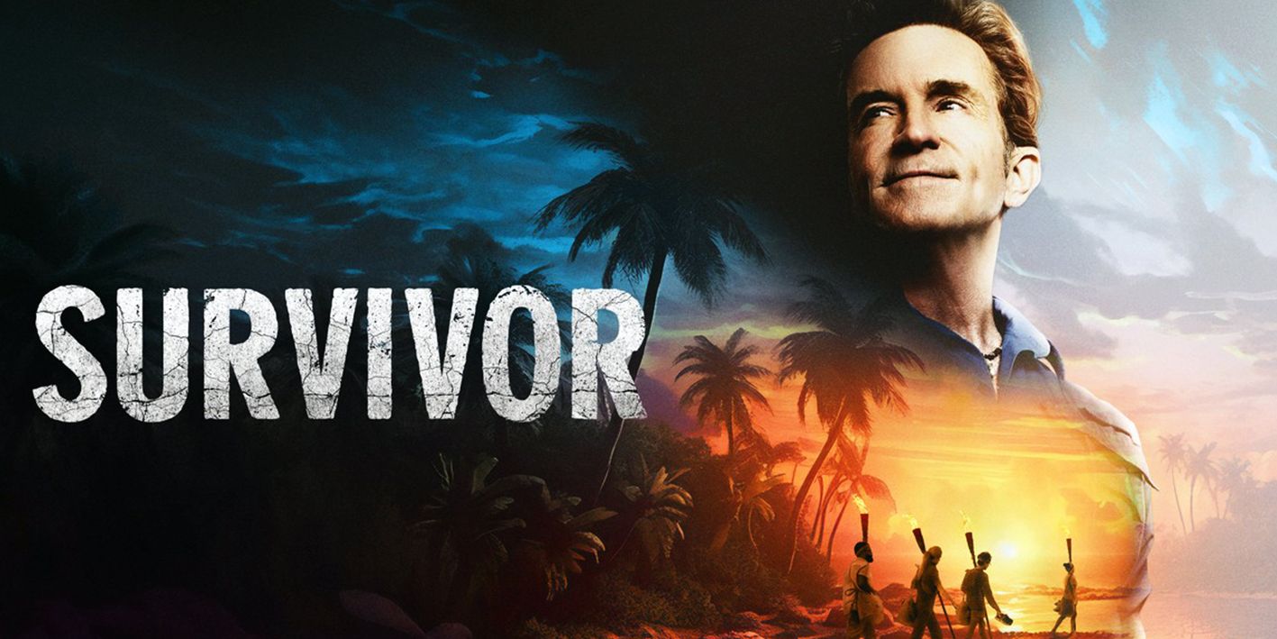 Survivor host Jeff Probst stylized promo photo with title season 46-2023