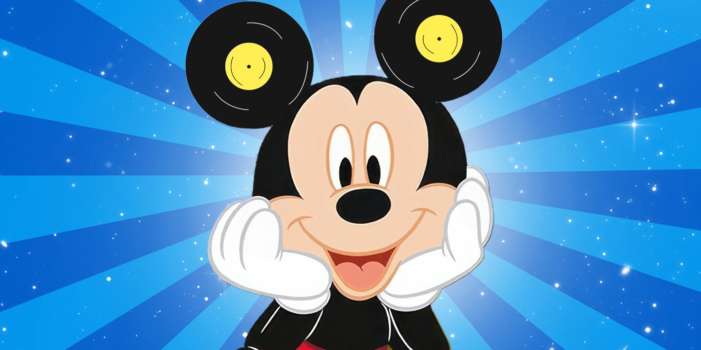 Custom Image of Mickey Mouse against a blue background, for Underrated Disney Songs 