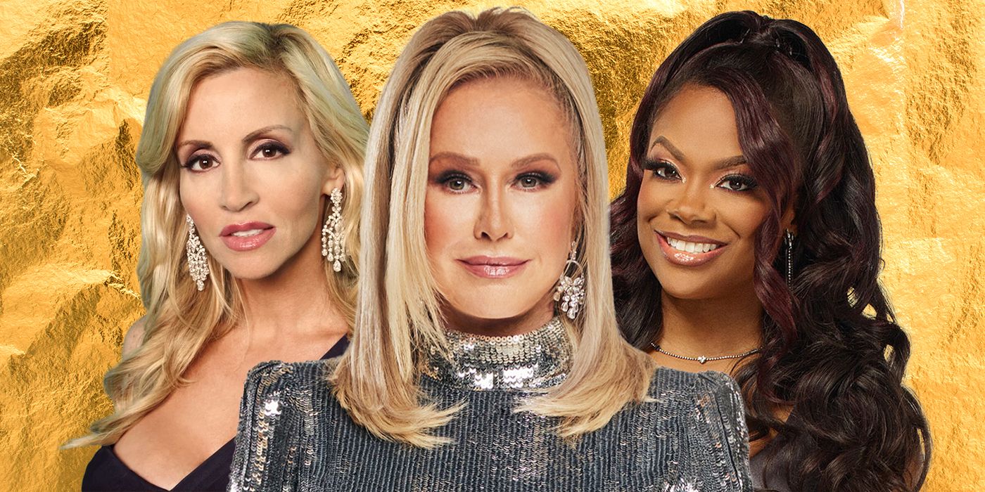 (l to r) Camille Grammer, Kathy Hilton, and Kandi Burruss