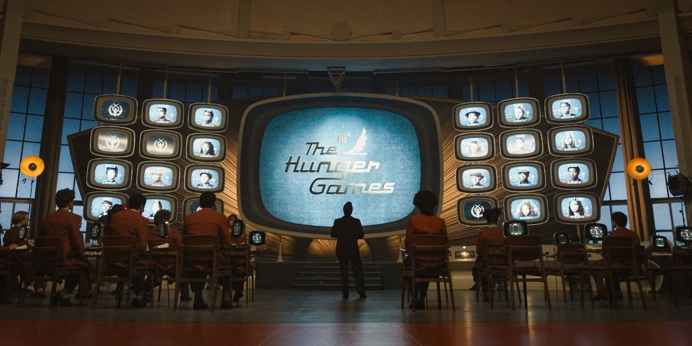The Hunger Games TV Screens in 'The Ballad of Songbirds and Snakes'