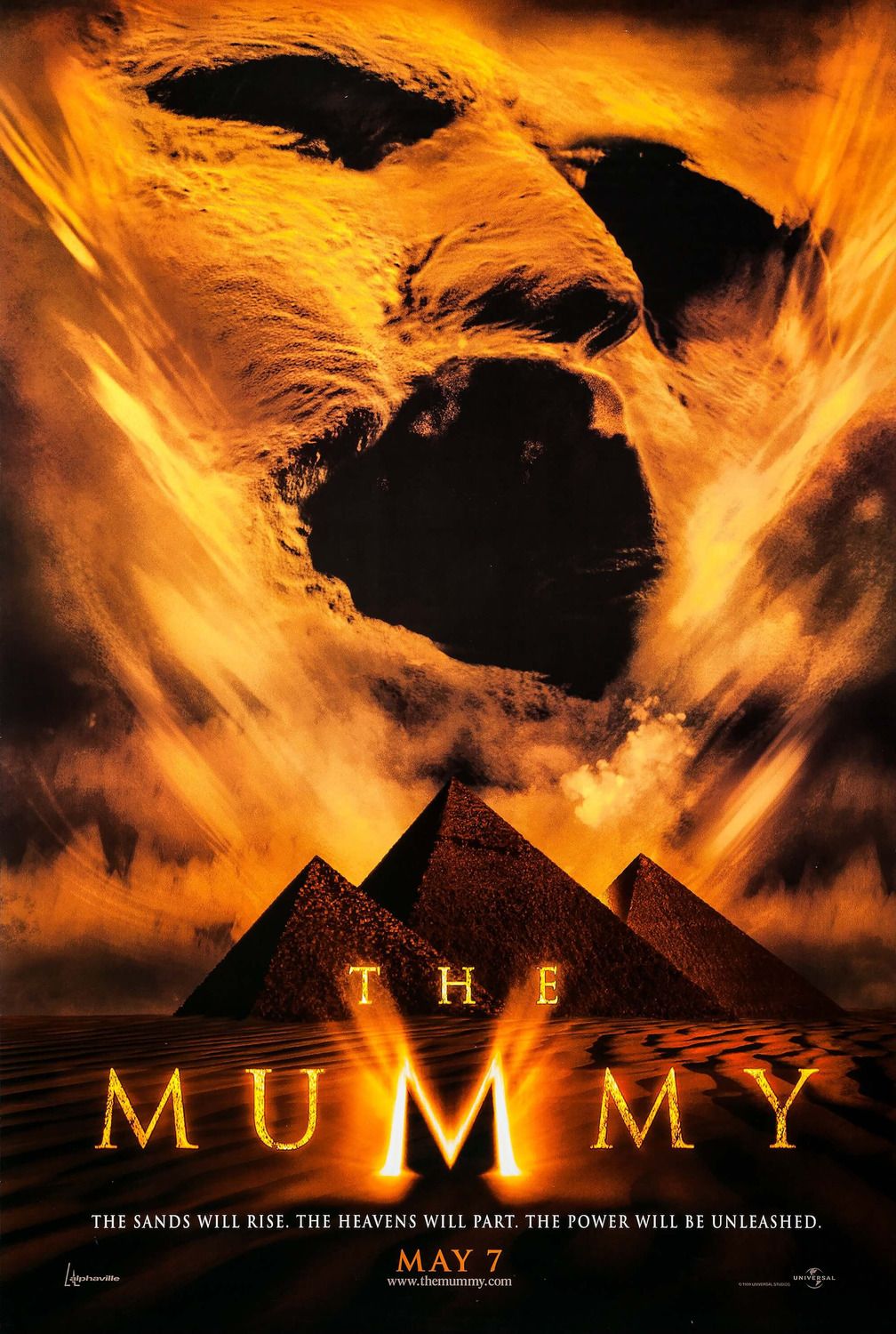 Cartel de la película La Momia 1999.