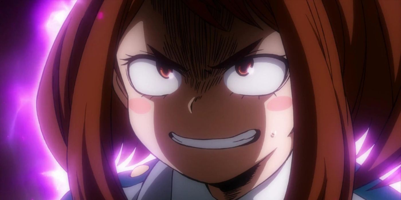 Uraraka angry in My Hero Academia