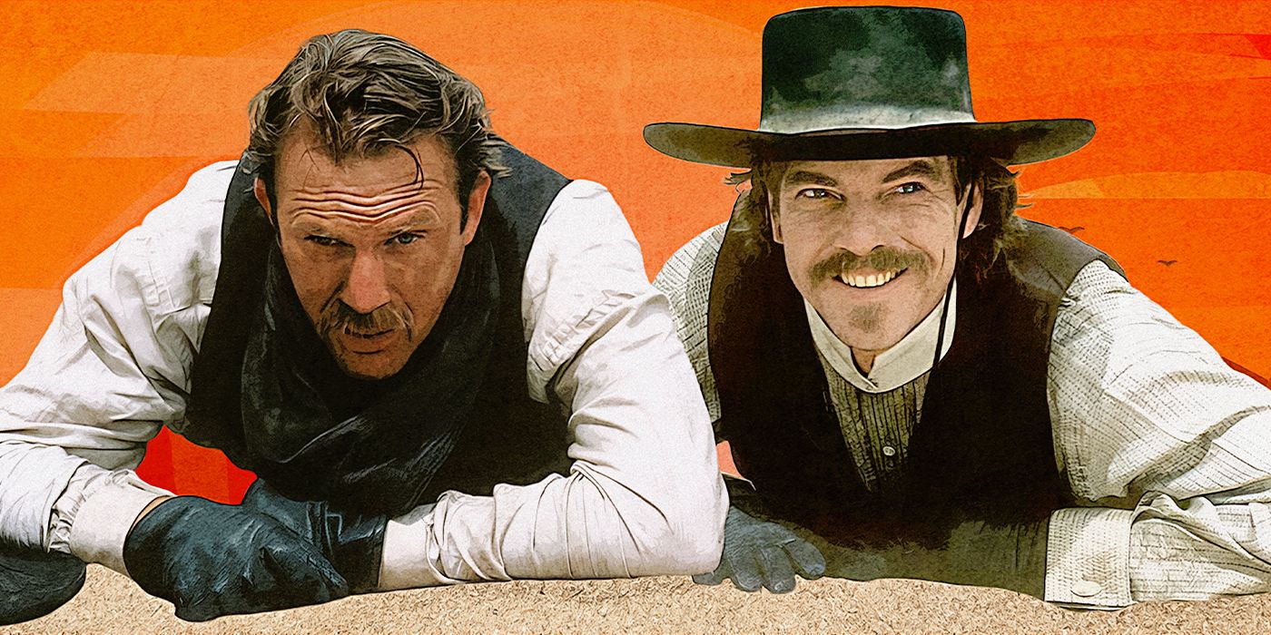 Kevin Costner and Dennis Quaid in Wyatt Earp 